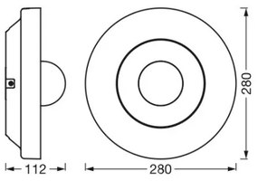 Ledvance - LED Vonkajšie svietidlo so senzorom a kamerou LED/22W/230V IP44 Wi-Fi