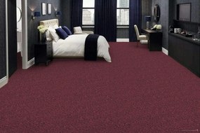 ITC, Koberec metráž Merit new 6782, na mieru, šíře 4m, červená, ab (mriežka), chodba / predsieň