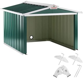 InternetovaZahrada Garáž pre robotickú kosačku 86x100x63 cm - zelená
