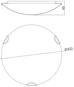 GLOBO 40402-3 - Stropné svietidlo CALIMERO 3xE27/60W/230V