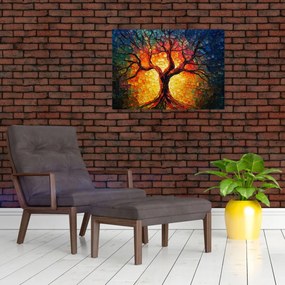 Obraz - Strom života v mozaike (70x50 cm)