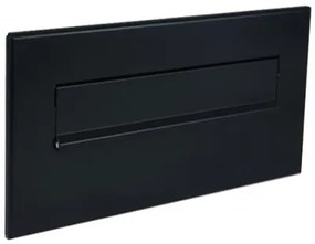 DOLS ČD-46 RAL9005 - čelná doska poštovej schránky na zamurovanie, bez menovky, čierna