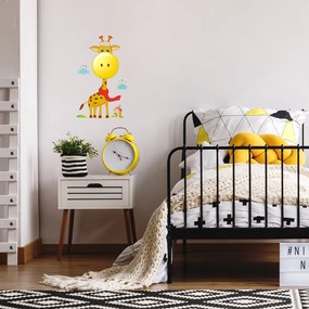 Detské nástenné svietidlo Giraffe, 1x žlté plastové tienidlo, or