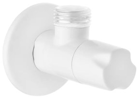 Invena Invena, uhlový ventil s keramickou hlavou 1/2" X 3/8",biela, INV-ZW-49-00B-W