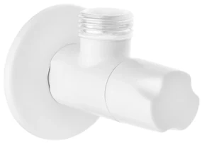 Invena Invena, uhlový ventil s keramickou hlavou 1/2" X 3/8",biela, INV-ZW-49-00B-W