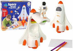 Lean Toys Detský projektor na kreslenie - Kozmická loď