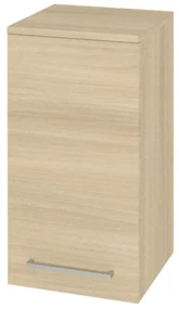 Mereo, Mereo Bino kúpeľňová skrinka horná 63 cm, ľavá, dub Sand Barbera, MER-CN635