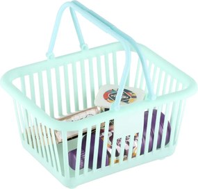 KIK Drevený stánok supermarket s pokladňou, košíkom a potravinami pre deti LULILO