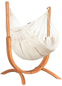 Marimex | Hojdacia sedačka so stojanom La Siesta Udine Organic, latte | 11640604