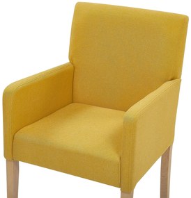 Jedálenská stolička  žltá ROCKEFELLER Beliani