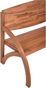 Hnedá drevená záhradná lavica Hadia – Garden Pleasure