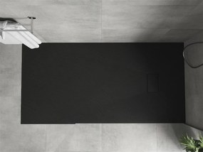 Mexen Hugo, SMC obdĺžniková sprchová vanička 170 x 80 cm, čierna matná, 42708017