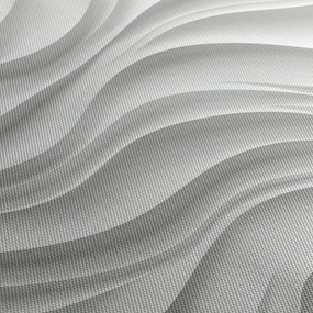 Obraz - 3D biele vlny (120x50 cm)