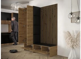 Predsieň Esmaldos III (dub artisan + čierna). Vlastná spoľahlivá doprava až k Vám domov. 1122141