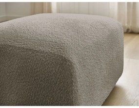 Sivohnedá podnožka z textílie bouclé Tina – Bobochic Paris