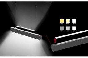 Sinclair LSM 24-40CCT - LED Stropné svietidlo LSM LED/40W/230V 120 cm čierna