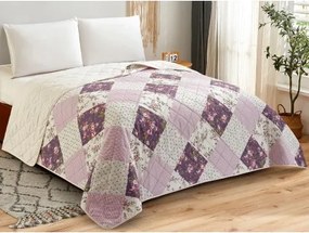 Prehoz postele Patri 220x240 cm, fialový%