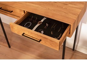 Toaletný stolík z dubového dreva 97x45 cm Abies - The Beds