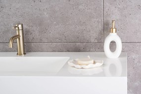 Rea Archi, umývadlo na dosku z konglomerátu 750x430x140 mm, ľavá verzia, biela matná, REA-U4300