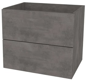 Mereo, Mereo Ponte, kúpeľňová skrinka 61 cm, Multidecor, Betón tmavosivý, MER-CN290SBET2