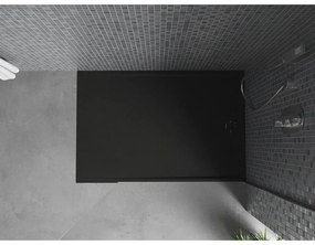 Mexen Amon, SMC obdĺžniková sprchová vanička 130 x 80 cm, čierna, 4F708013