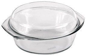 Simax Pekáč sklo okrúhly 1,5 l+0,6 l veko