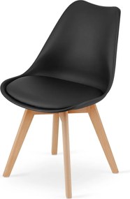 Jedálenský set 1 + 4, stôl MADO ARTISAN 80x80 + stoličky BALI MARK čierne