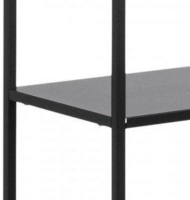 Regál Newcastle 185 cm čierny