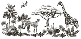 Dekoratívne samolepky na stenu Ambiance Savanna