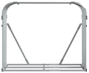 Držiak na polená strieborný 120x45x100 cm pozinkovaná oceľ