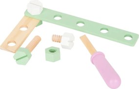 Stavebnica Nordic 67 dielov – prírodná drevená stavebnica v pastelových farbách