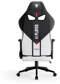 Textilné Kreslo Diablo X-Player 2.0 Small, Bielo-čierne