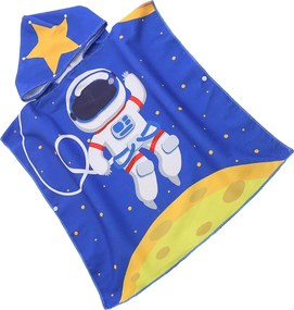 Detské pončo GALAXIO modré Rozmer: 60 x 120 cm
