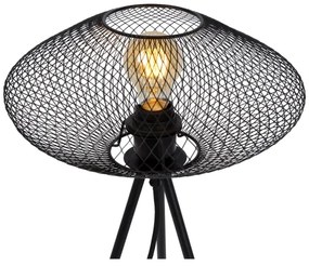 Lucide 21523/01/30 - Stolná lampa MESH 1xE27/40W/230V čierna