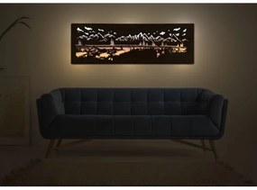 Li-Go 4778/A/4 - LED nástenná dekorácia LED/10W/5V 30000 mAh 120x40 cm dub