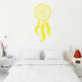 Veselá Stena Samolepka Lapač snov Farba: žlutá, Veľkosť: 60 x 26 cm