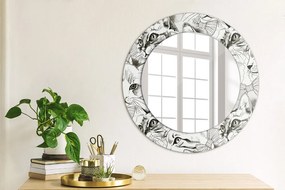 Okrúhle ozdobné zrkadlo Domáce zvieratá fi 50 cm