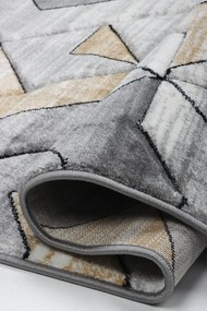 Koberec Cosmic Carving 5103 GREY/GOLD rozmery koberec: 240x340 cm