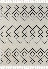 My Flair, Kusový koberec Moroccan Dream weiß, 160x230, čiernobiela, obývacia izba
