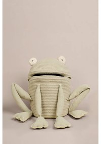 Svetlozelený látkový detský kôš na hračky ø 23x35 cm Fred the Frog – Lorena Canals