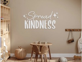 drevko Drevená nálepka Spread kindness Rozmer obrazu: 20,5 x 42,5 cm, Farba dekorácie: Čierna