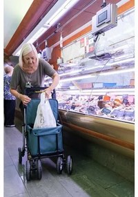 Carlett Senior Assist nákupná taška na kolieskach 38 l, rubínová
