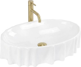 Rea Aurelia, umývadlo na dosku 600×400×140 mm, biela lesklá, REA-U3504