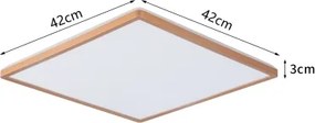 BRILAGI - LED kúpeľňové stropné svietidlo ULTRA SLIM LED/24W/230V 42x42 cm ružovo-zlaté IP54
