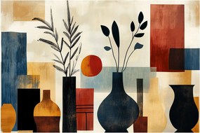Obraz - Kubistické vázy (90x60 cm)