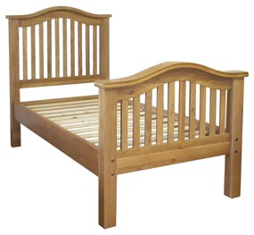 Jednolôžková rustikálna posteľ 1045x2060x1320