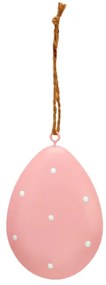 Závesné kovové vajíčko PASTEL EGG - viac farieb Farba: Ružová
