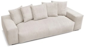 Krémová menčestrová pohovka 280 cm Voltaire – Bobochic Paris