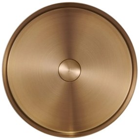 Sapho Sapho, AURUM nerezové umývadlo, priemer 38cm, vrátane výpuste, meď mat, AU301