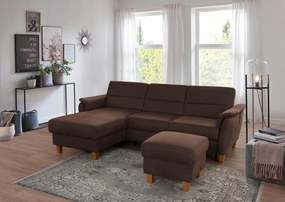XXXLutz ROHOVÁ SEDAČKA, textil, tmavohnedá Sit & More - Sedačky - 000144019702